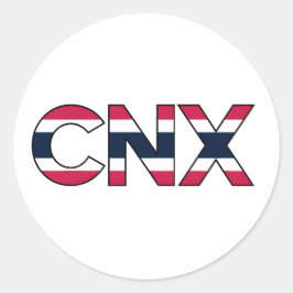 Redonda PEGATINA de CNX Tailandia