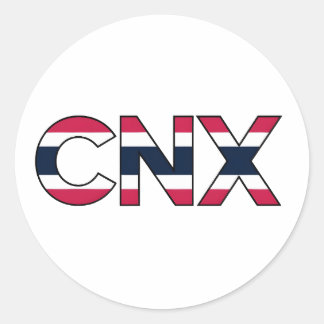 Redonda PEGATINA de CNX Tailandia