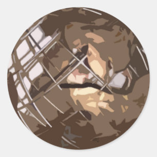 Redonda pegatina de cobre en el mundo del globo 3D