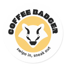 Pegatina de Coffee Badger
