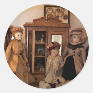 Redonda Pegatina de compras de moda