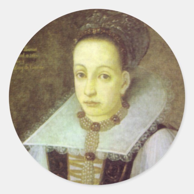 Redonda Pegatina de condesa de sangre (Anverso)