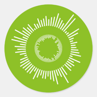 Redonda Pegatina de conocimientos abiertos