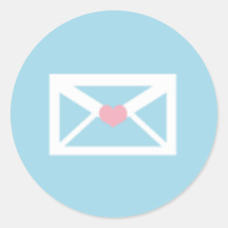 Redonda Pegatina de correo