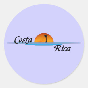 Redonda Pegatina de Costa Rica