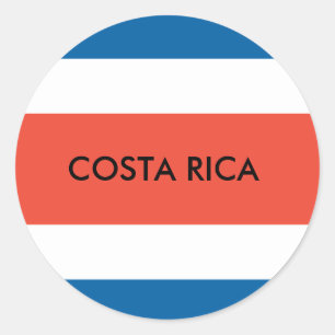 Redonda Pegatina de Costa Rica