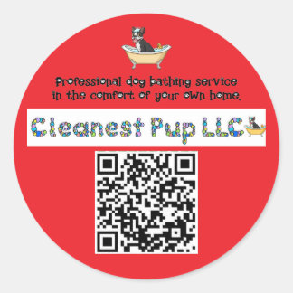 Redonda PEGATINA de CPup