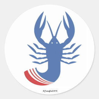 Redonda pegatina de Crawfish 2016