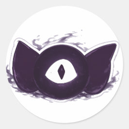 Redonda Pegatina de criatura de fantasía Neo-Kageko