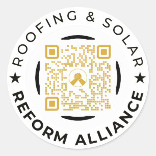 Redonda Pegatina de cuadrado de herramientas de código QR 