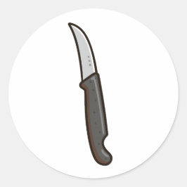 Redonda Pegatina de Cuchillo de Fruta