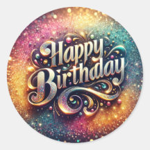 Pegatina de cumpleaños