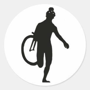 Redonda Pegatina de Cyclo-Runner
