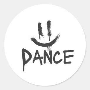 Redonda Pegatina de danza