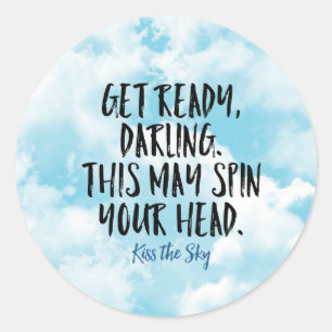 Redonda Pegatina de Darling Preparado