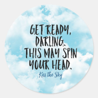 Redonda Pegatina de Darling Preparado