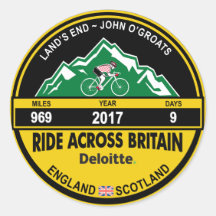 Pegatina de Deloitte RIDE EN GRAN BRETAÑA 2017