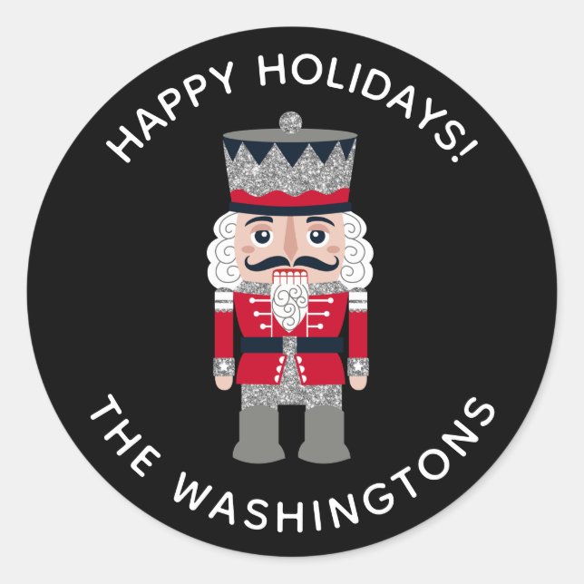 Redonda Pegatina de desnucracker (Anverso)