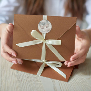 Redonda Pegatina de despedida de soltera de Mariposa Hermo