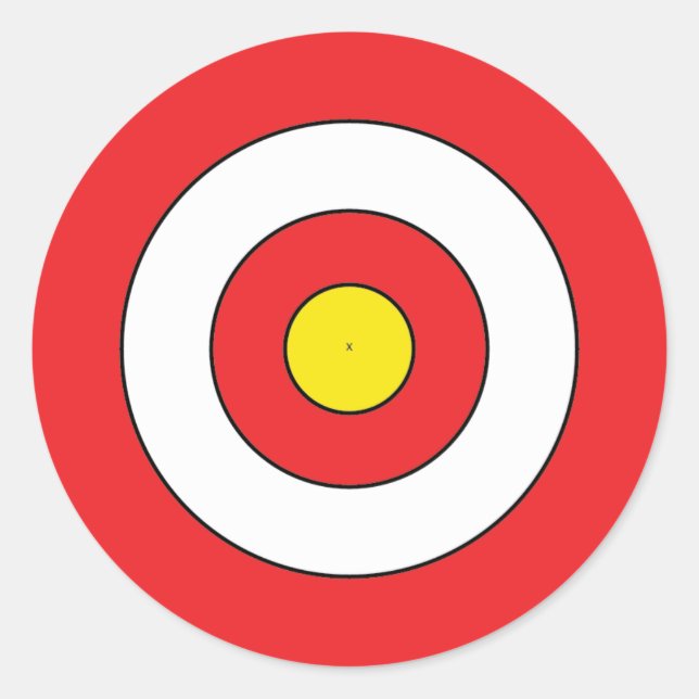 Redonda Pegatina de destino (Anverso)