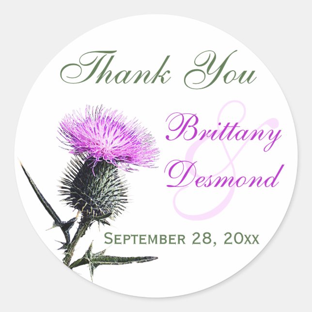 Redonda Pegatina de diámetro morado, verde y blanco del ca (Anverso)