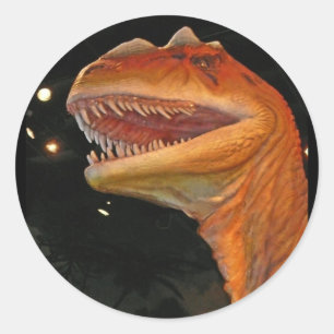Redonda Pegatina de dinosaurios