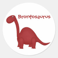 Pegatina de dinosaurios de Brontosauro
