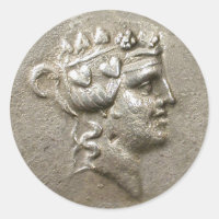 Pegatina de Dionysus Tetradrachm