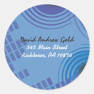 Redonda Pegatina de dirección de retorno de redondeo rodad