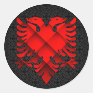 Redonda Pegatina de diseño de Albania