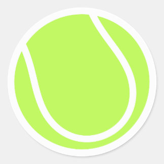 Redonda Pegatina de diseño de bolas de tenis