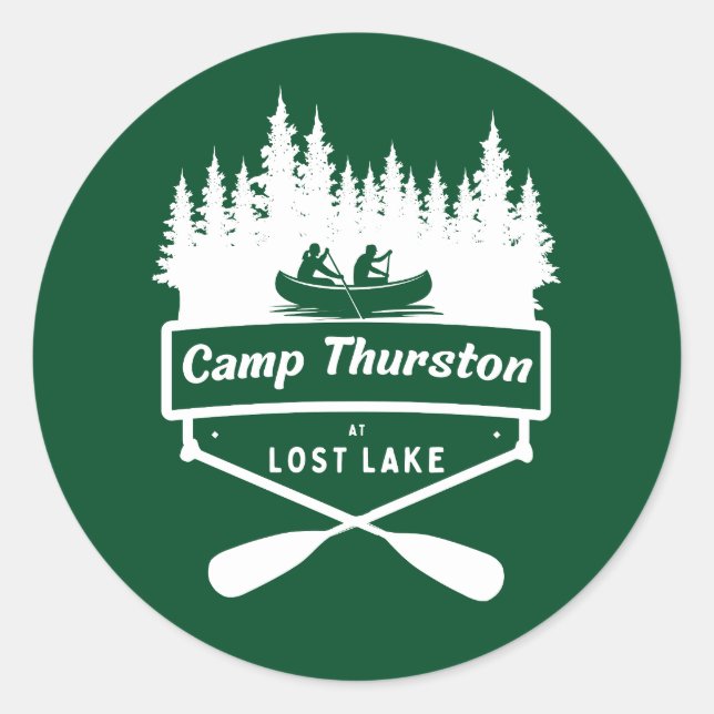 Redonda Pegatina de diseño de redondeo (Anverso)