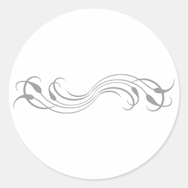 Redonda Pegatina de diseño personalizado (Anverso)