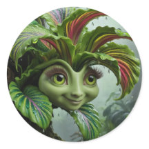 Pegatina de diseño tropical