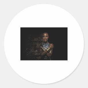 Redonda Pegatina de Dispersión de Reina Negra