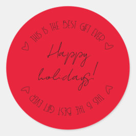 Redonda Pegatina de diversión y personalizable