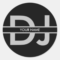 Pegatina de DJ moderno