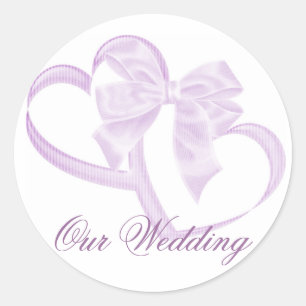 Redonda Pegatina de doble corazón