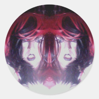 Redonda Pegatina de doble dramática