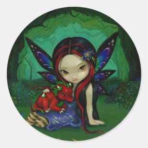 Redonda pegatina de "Dragoning Garden I"