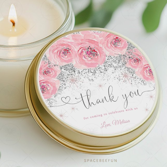 Redonda Pegatina de ducha Winter Baby (Winter Baby Shower Sticker Label, It's Cold Outside Sticker Label, Snowflake Baby Shower Sticker, Wi)