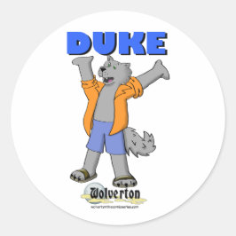 Redonda Pegatina de Duke