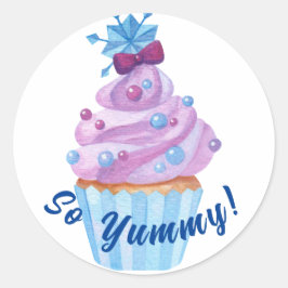 Redonda Pegatina de dulces caramelos morados