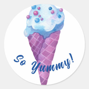 Redonda Pegatina de dulces caramelos morados