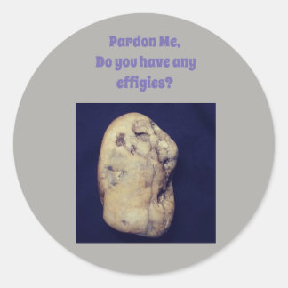 Redonda Pegatina de efigie con humanos indios nativos esta