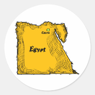 Redonda Pegatina de Egipto
