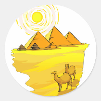 Redonda Pegatina de Egipto