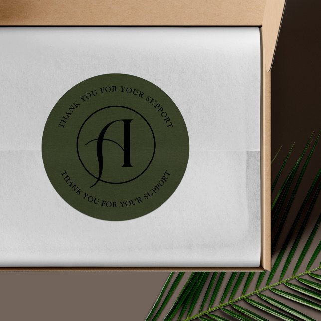 Redonda Pegatina de embalaje comercial de logotipo redondo (Subido por el creador)