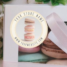 Redonda Pegatina de embalaje de panadería