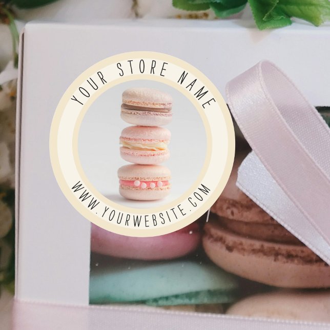 Redonda Pegatina de embalaje de panadería (Subido por el creador)